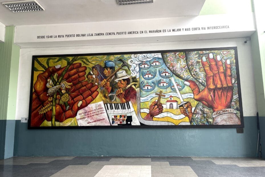 mural la ruta puerto bolivar