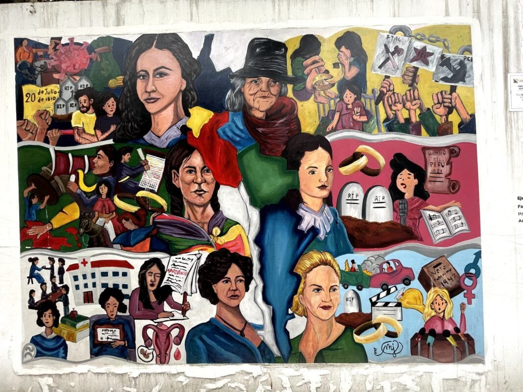 mural mujeres andinas