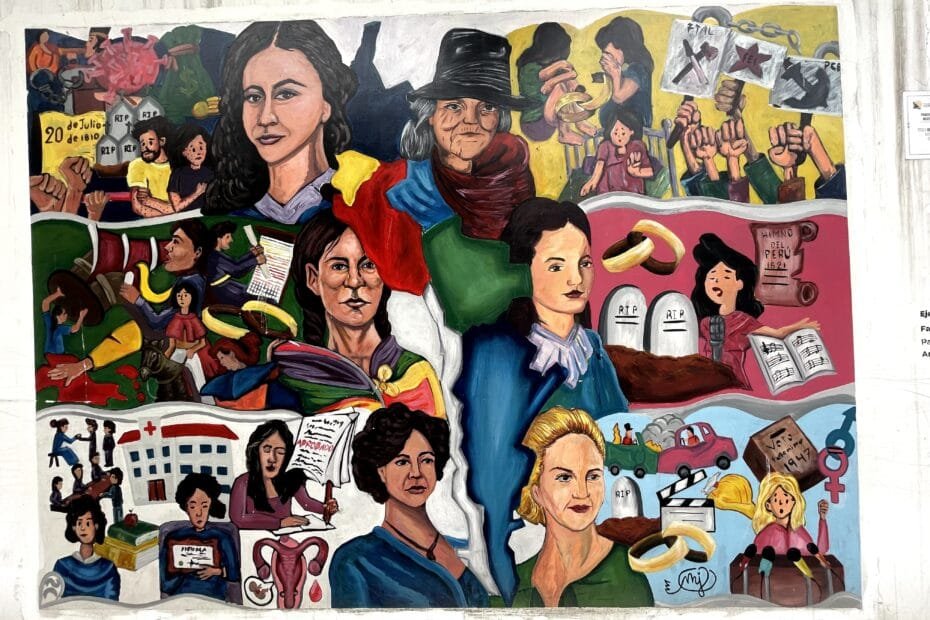 mural mujeres andinas