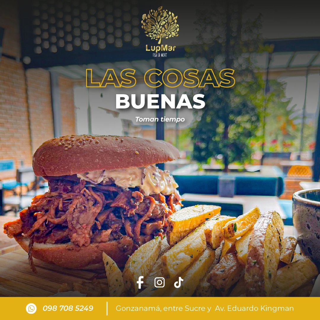 Deliciosas Hamburguesas artesanales de LupMar Fish & Meat
