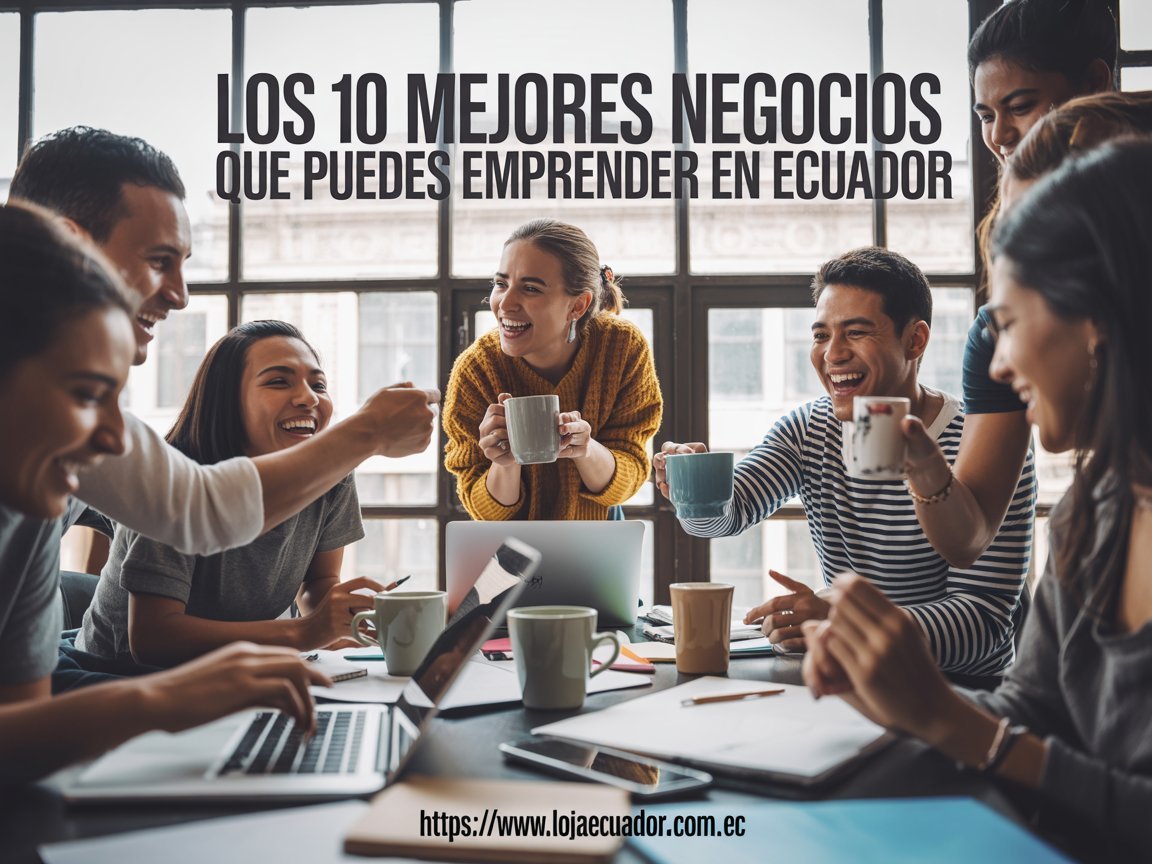 Personas emprendiendo en Ecuador