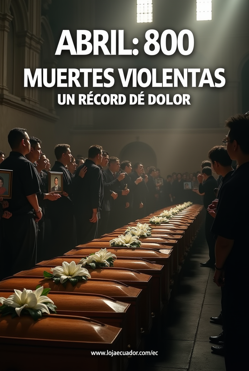 Escena de funeral masivo, simbolizando el alto costo humano de la violencia en Ecuador.