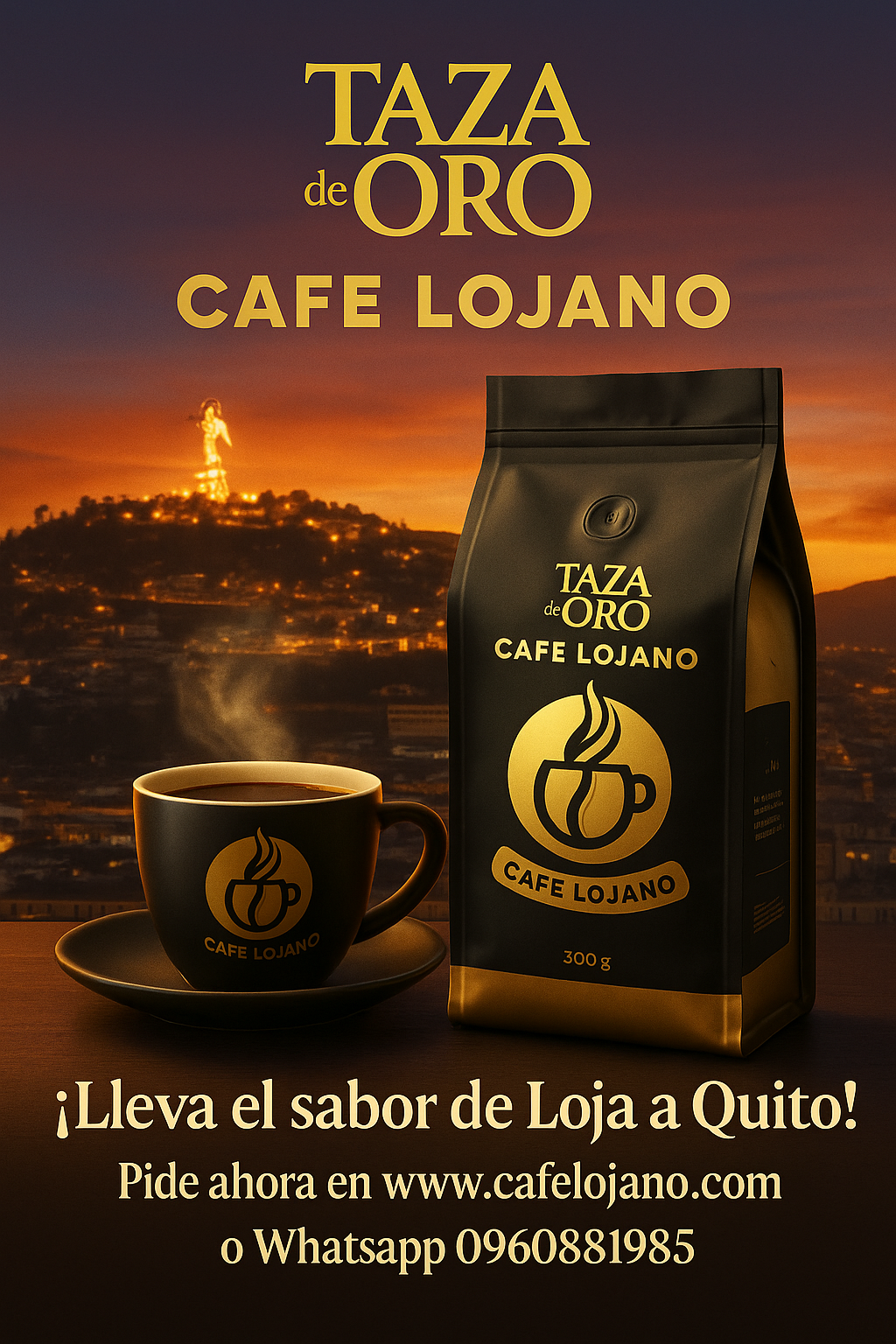 Café Lojano 80lb Taza de Oro