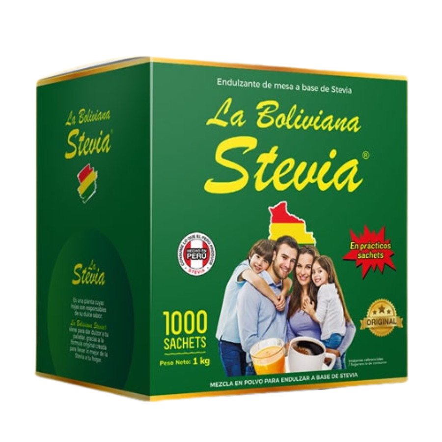 Caja de 1000 sobres de La Boliviana Stevia