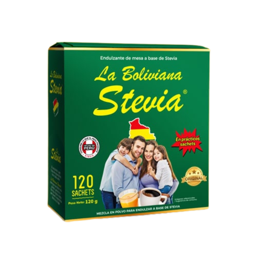 Caja de 120 sobres de La Boliviana Stevia