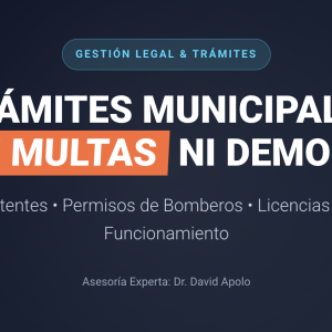 Trámites Municipales en Loja: Patentes y Bomberos | Dr. David Apolo